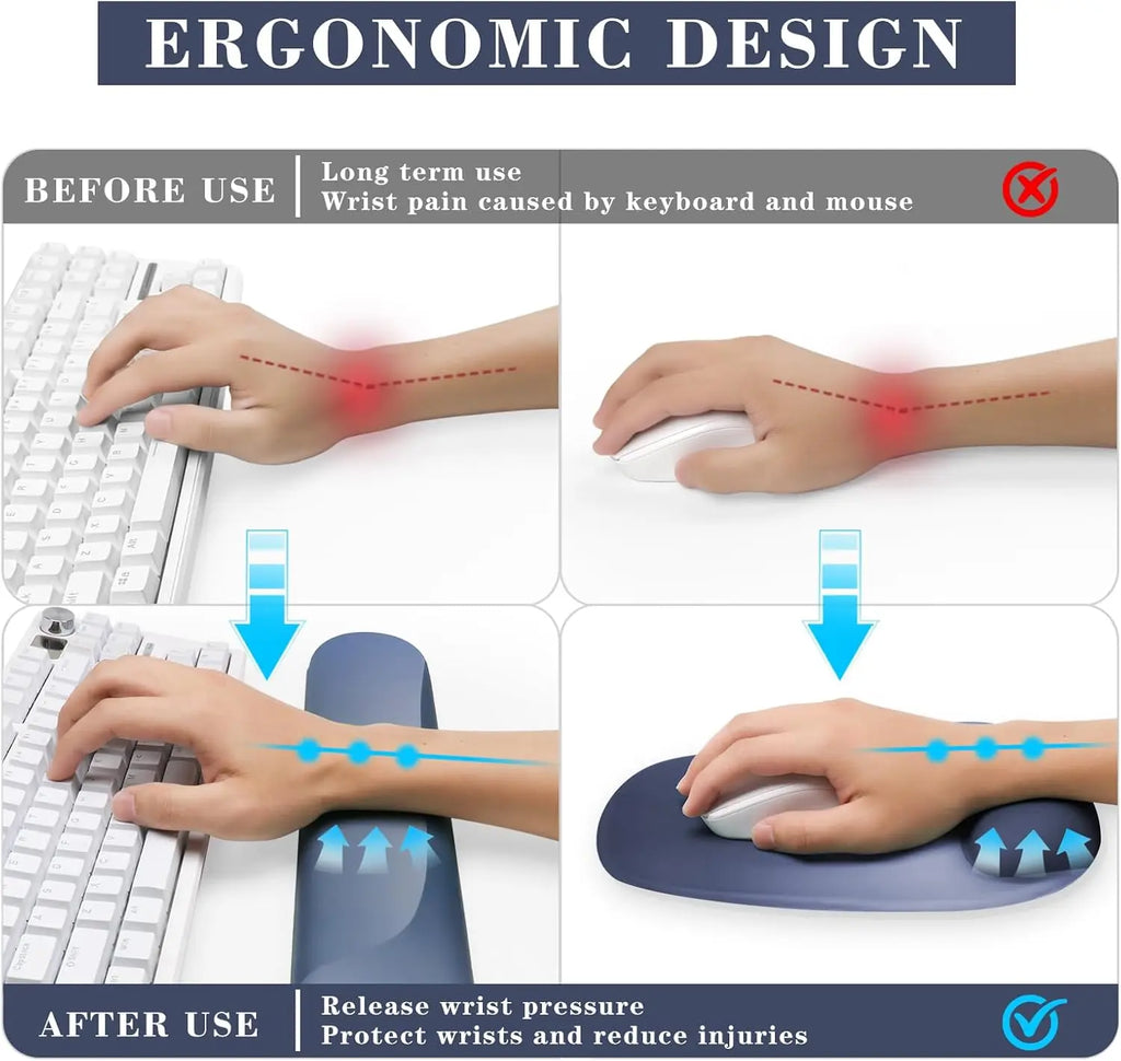 CowLost | ergonomic-mouse-pad-with-gel-wrist-support-premium-lycra-fabric-non-slip-1 |10