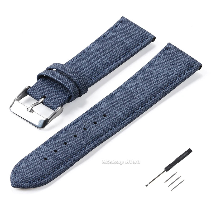 CowLost | product_id-denim-pattern-nylon-watchband-10-22mm-for-casio-seiko-vintage-unisex-strap |11