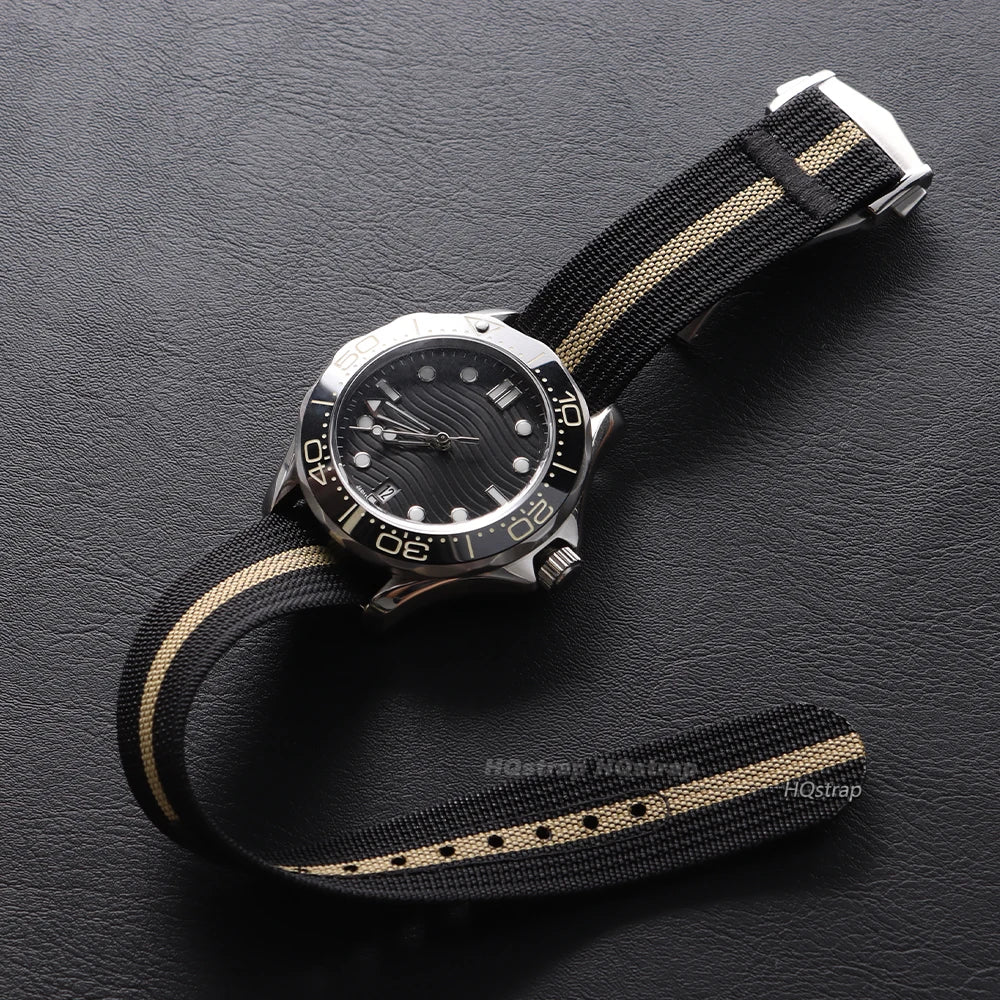 CowLost | product_id-20mm-ribbed-nylon-sport-strap-with-stainless-steel-buckle-for-omega-swatch-moonswatch-replacement |2