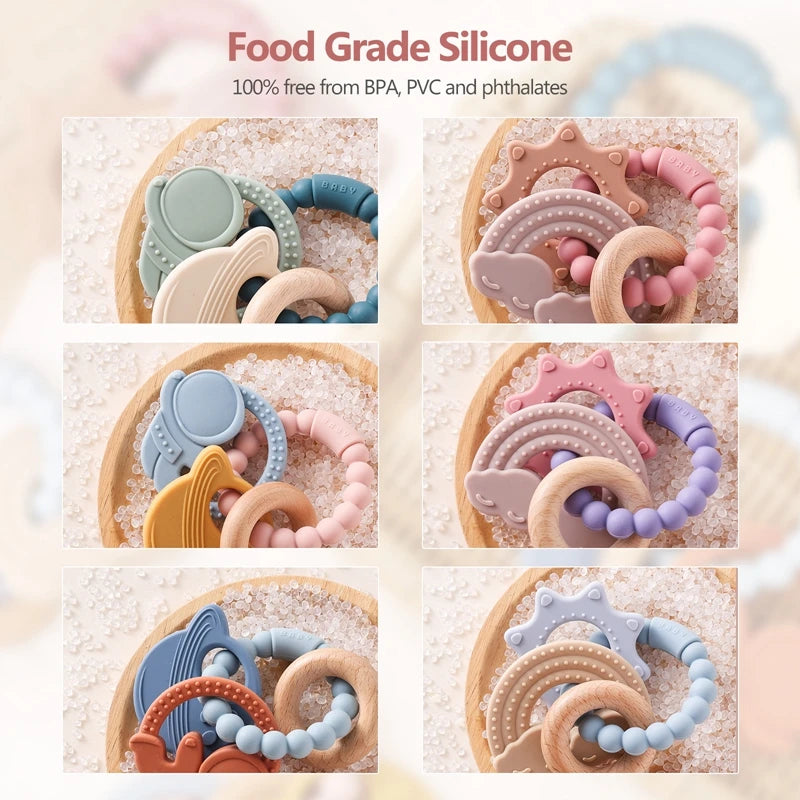 CowLost | baby-transport-accessories-silicone-baby-teether-1pc-food-grade-0-12-months-toy |4
