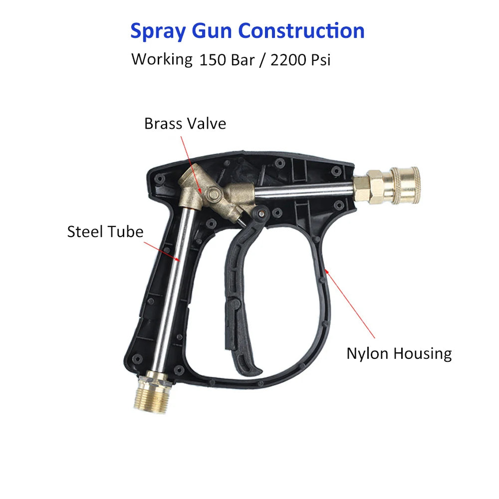 CowLost | pressure-washer-water-gun-with-car-cleaning-hose-connector-for-karcher-nilfisk-parkside-bosch |14