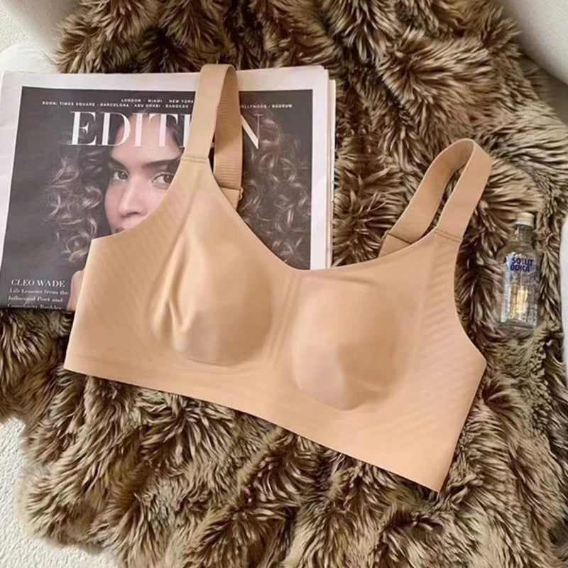 CowLost | product_id-womens-seamless-ultra-thin-wire-free-large-bra-with-rabbit-ears-design |13