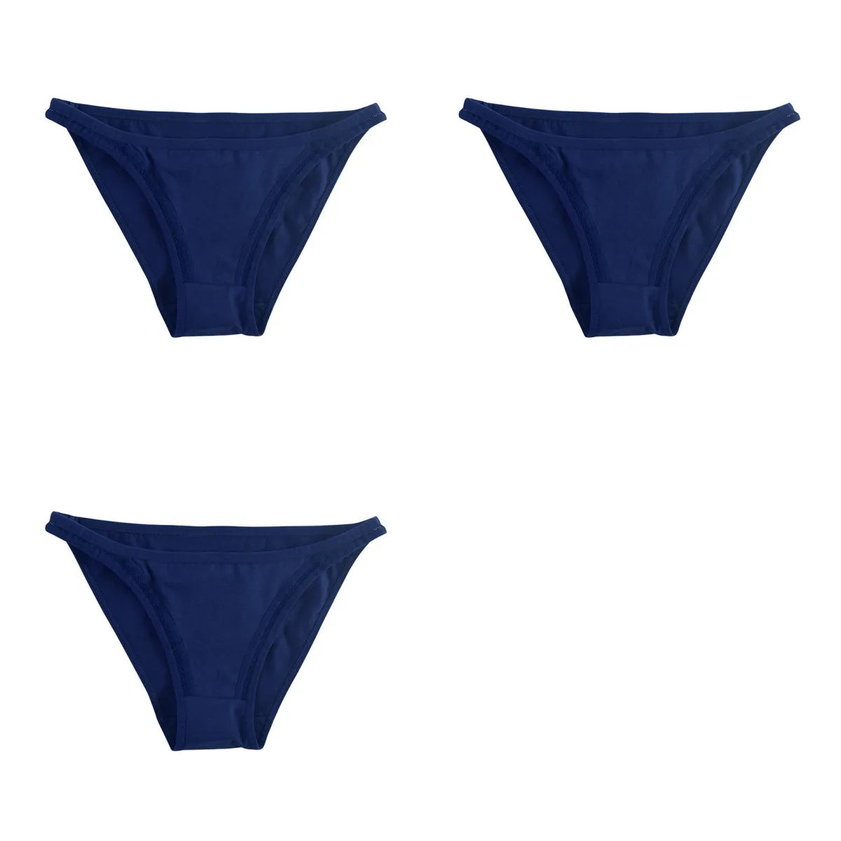 CowLost | product_id-3pcs-womens-cotton-low-rise-brazilian-briefs-with-mesh-sides-m-xl |16