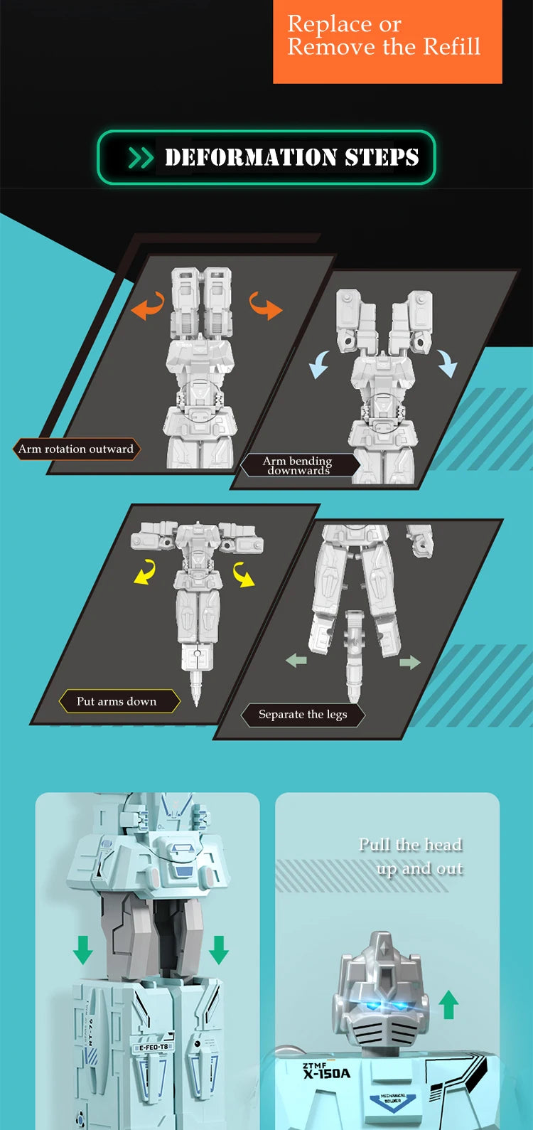 CowLost | product_id-robot-transformation-pen-ballpoint-writing-toy-gift-for-kids-and-students |9