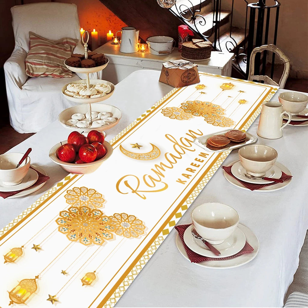 CowLost | ramadan-table-runner-eid-mubarak-decoration |3