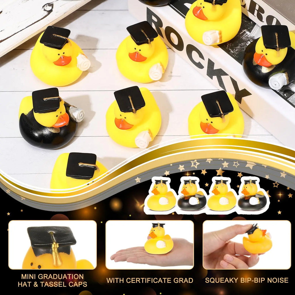 CowLost | product_id-6-12-24pcs-mini-graduation-rubber-ducks-bulk-party-favors-classroom-rewards-gifts |3