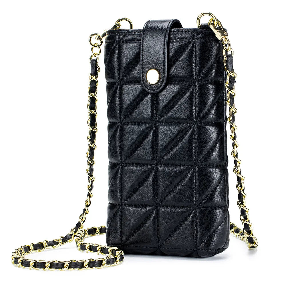 CowLost | uncategorized-genuine-sheepskin-leather-women-crossbody-bag-with-chain-strap |20