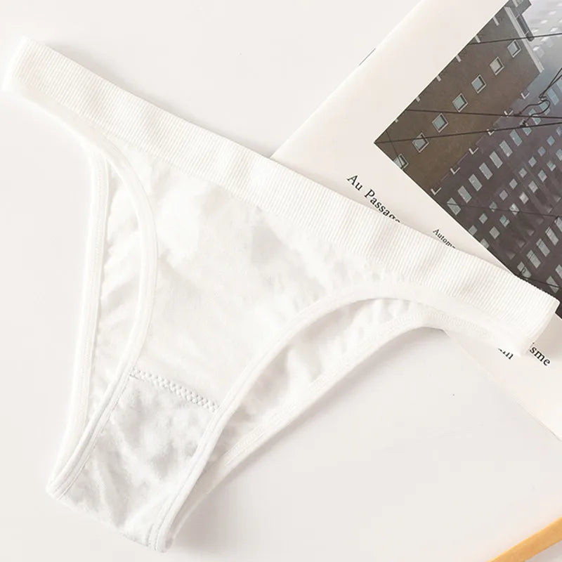 CowLost | product_id-women-seamless-high-leg-solid-sports-thong-panties-m-l |10