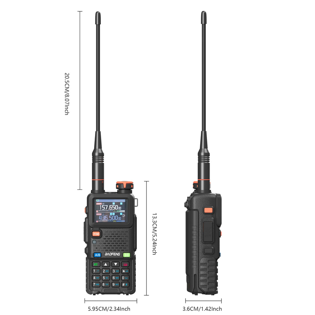 CowLost | intercom-accessories-baofeng-uv-5rh-pro-gps-walkie-talkie-10w-640-channels-type-c-charging-noaa-weather-2-4pcs |11