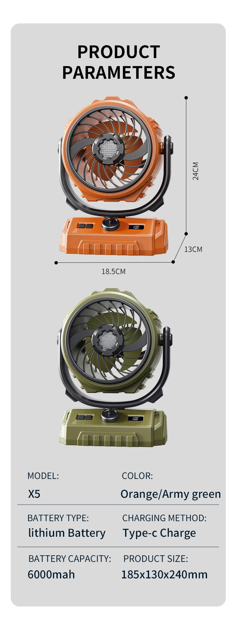 CowLost | product_id-homefish-2026-6-rechargeable-camping-fan-with-100-speeds-oscillating-led-light-digital-display |20