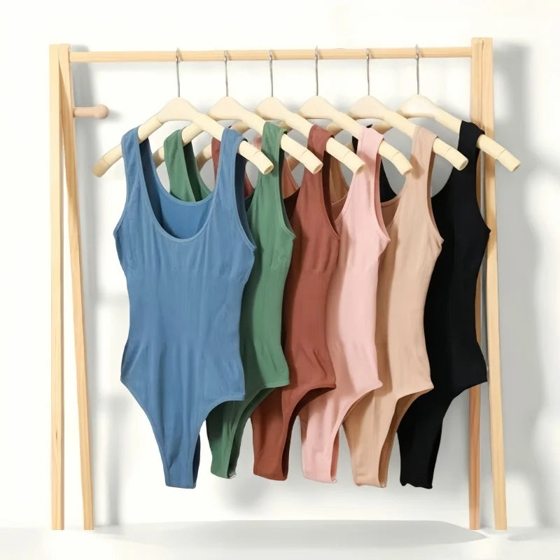 CowLost | product_id-women-seamless-tummy-control-slimming-thong-bodysuit-with-u-back |2