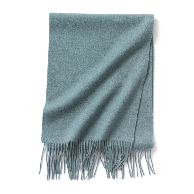 CowLost | winter-pure-long-wool-scarf-women-luxury-brand |74