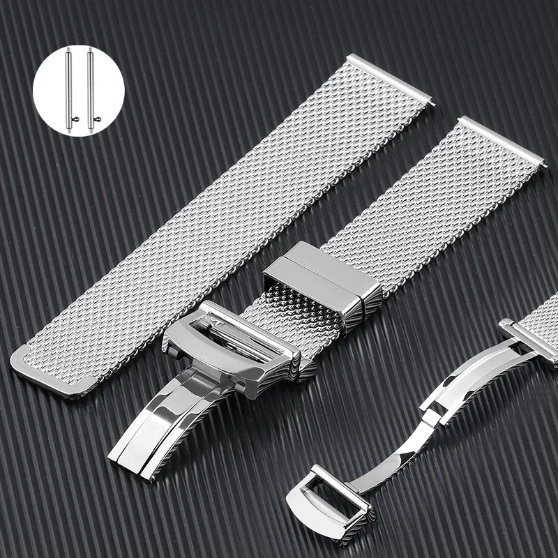 CowLost | bracelets-product_id-milanese-mesh-stainless-steel-watchband-for-iwc-pilot-omega-seamaster-20mm-22mm-folding-clasp |1