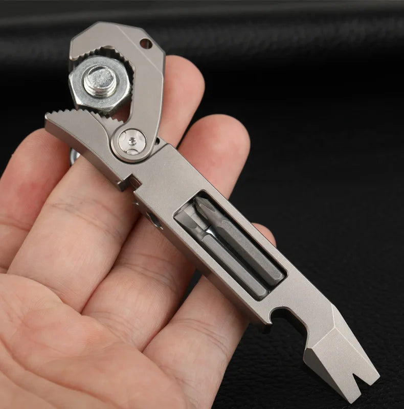 CowLost | tools-tc4-titanium-alloy-crowbar-edc-tool-set-with-screwdriver-wrench-and-eternal-pen-for-outdoor-camping-gift |34