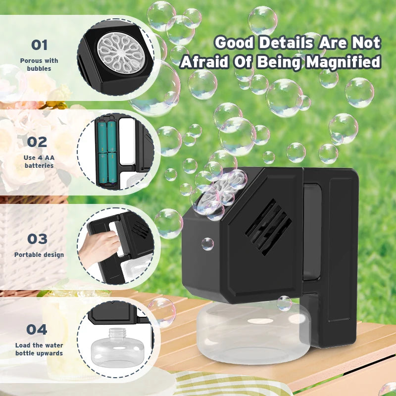 CowLost | product_id-knyysecq-handheld-bubble-machine-toy-for-kids-outdoor-wedding-props-battery-free |4