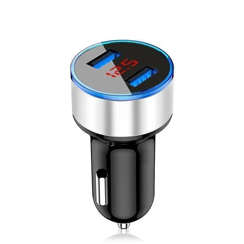 CowLost | vehicle-parts-accessories-led-usb-car-charger-with-2-ports-and-led-display |18