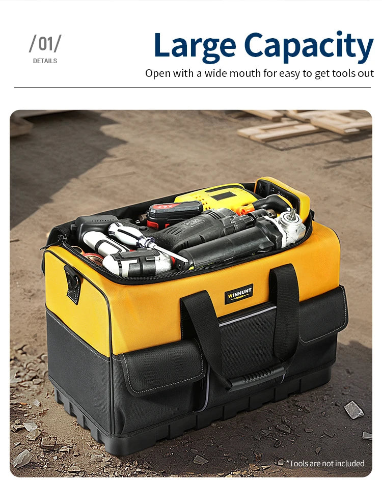 CowLost | product_id-winhunt-heavy-duty-tool-bag-with-wide-mouth-molded-bottom-adjustable-strap |8