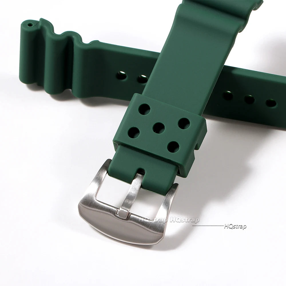 20mm 22mm Silicone Watch Strap for Seiko SKX007 SKX009 Sports Water Resistant Unisex Band