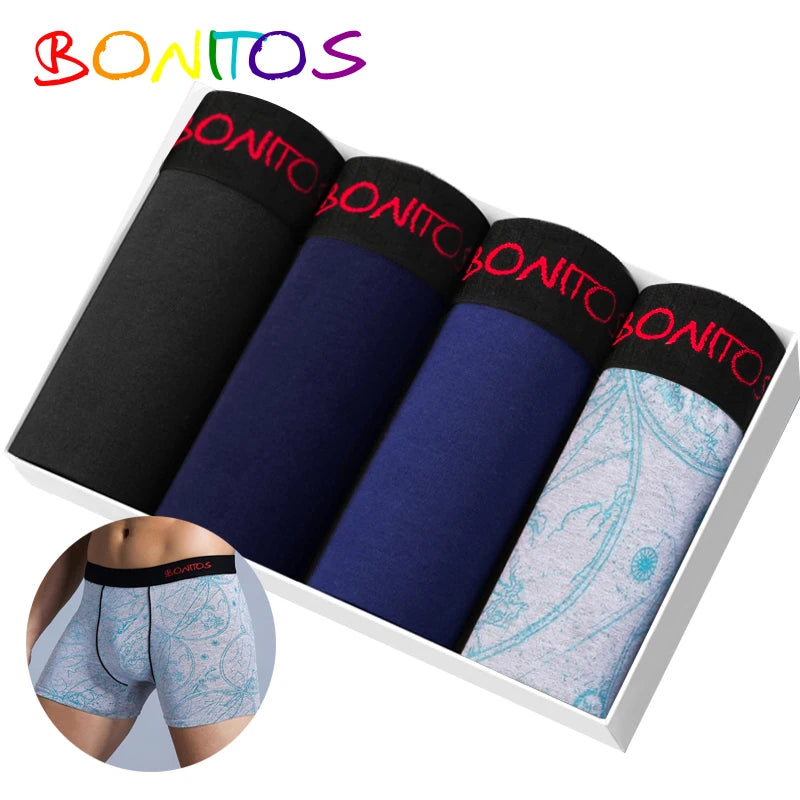 CowLost | 4-piece-mens-panties-cotton-boxers-for-man-underwear |1