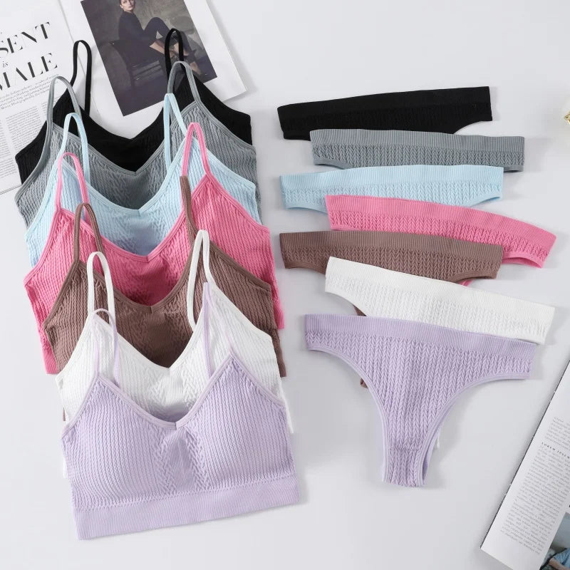 CowLost | product_id-seamless-women-s-wire-free-push-up-bra-low-rise-panties-set |9