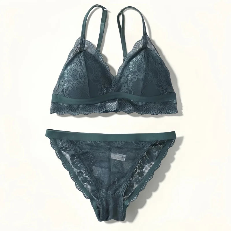 CowLost | product_id-women-lace-push-up-bra-and-brazilian-panties-lingerie-set |2
