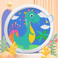 CowLost | product_id-unicorn-dinosaur-round-frame-diamond-painting-kit-for-kids-diy |15