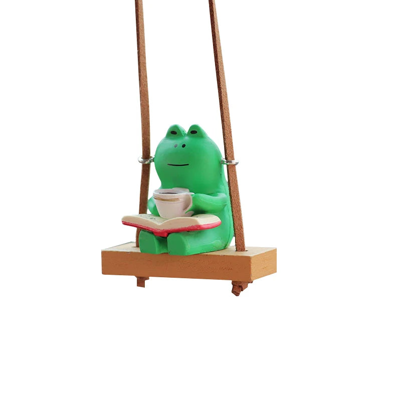 CowLost | gin-product_id-swinging-frog-rearview-mirror-car-pendant-charm |5