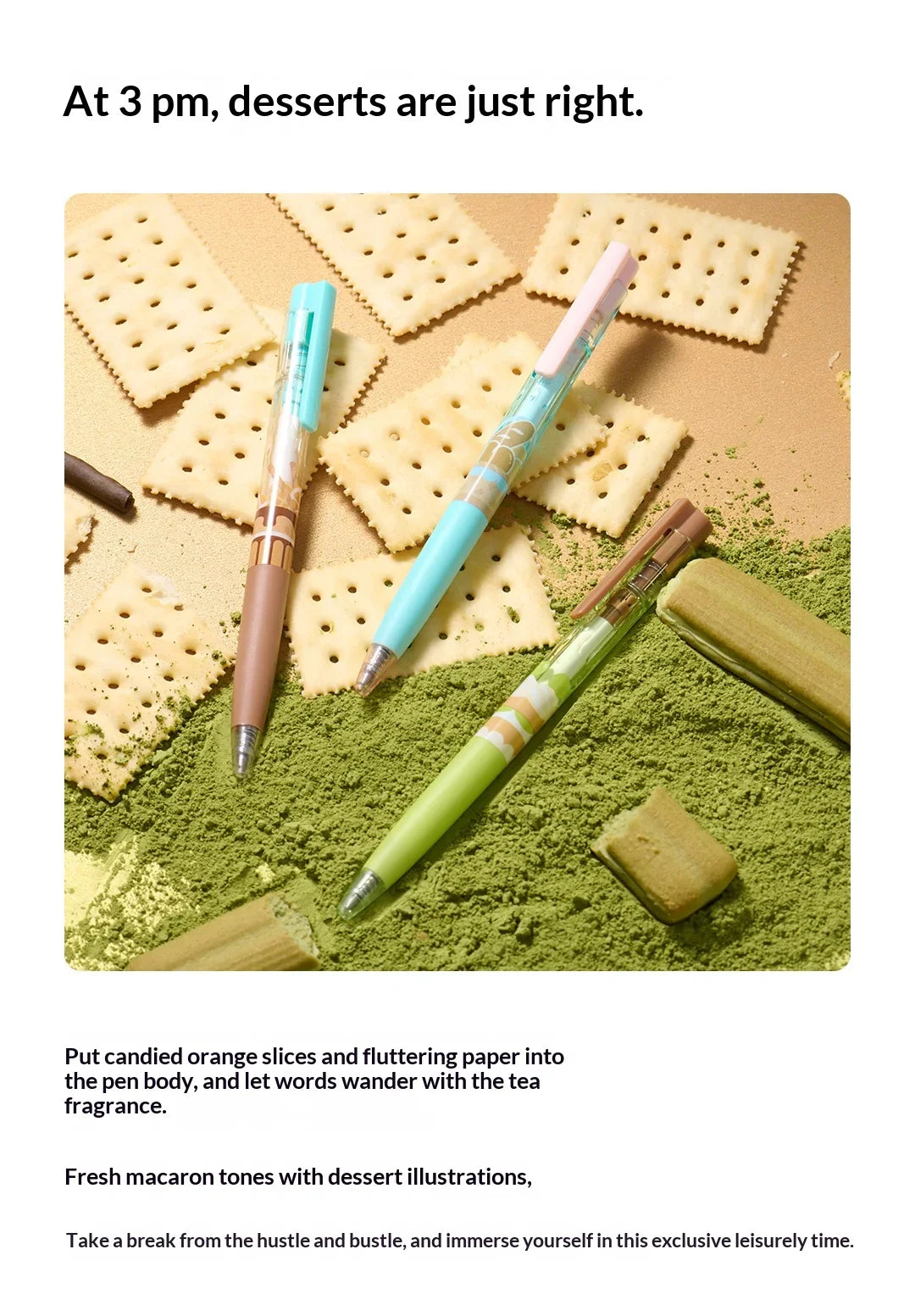CowLost | product_id-kaco-3-pack-afternoon-tea-gel-pens-0-5mm-retractable-quick-dry-smudge-proof-ink |9