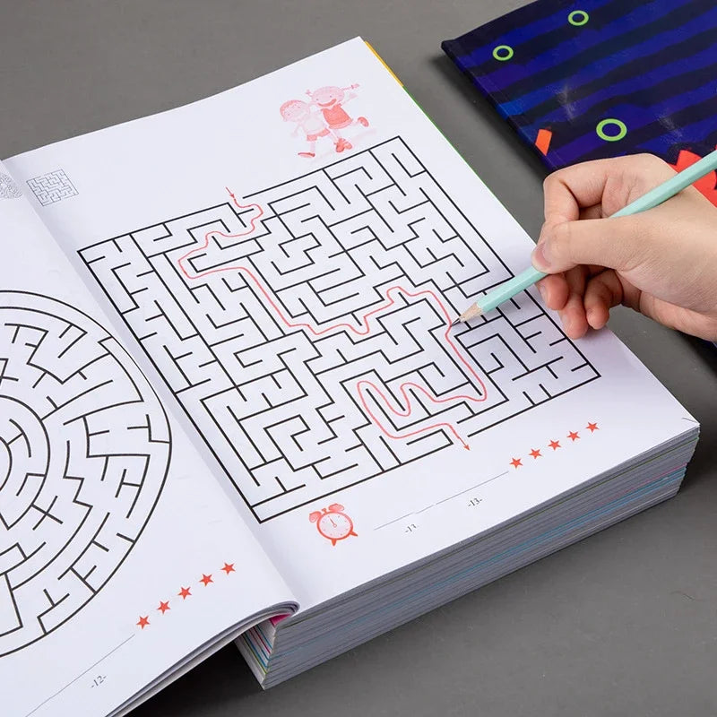 Kids Maze Game Book for Concentration and Intellectual Development Educational Toy Gift