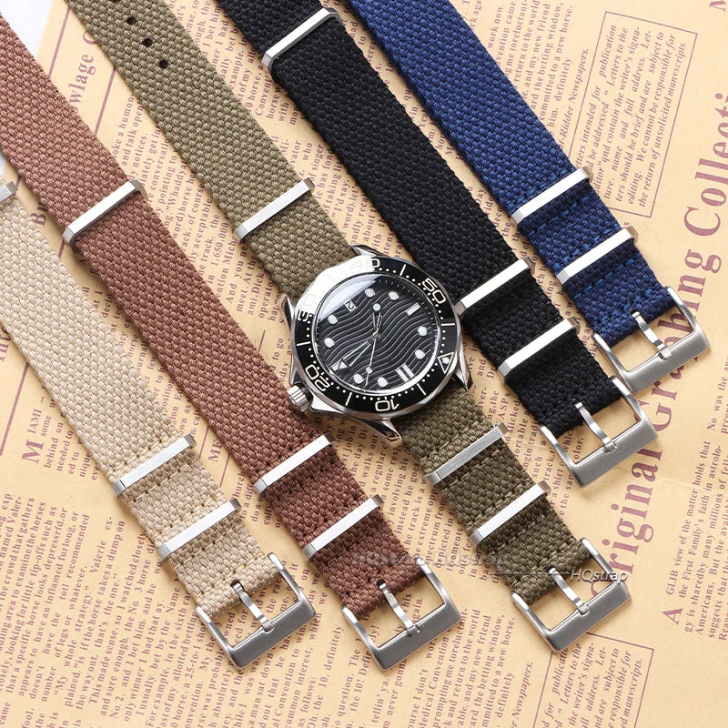 CowLost | product_id-waterproof-nylon-watch-strap-20mm-22mm-with-metal-buckle-high-quality-wristband |3