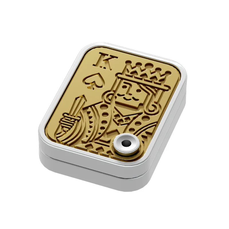 Mechanical Card Pushing Decompression Cat Claw Alloy Mini Fingertip Rotating Toy