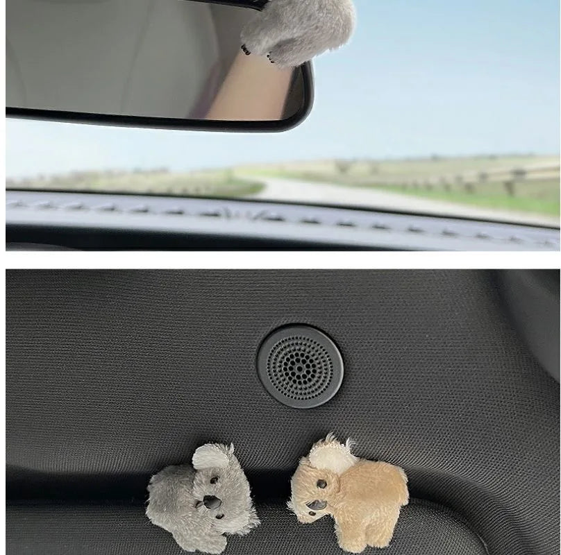 CowLost | product_id-plush-koala-car-interior-decoration-clip-for-rearview-mirror-sun-visor-gift |20