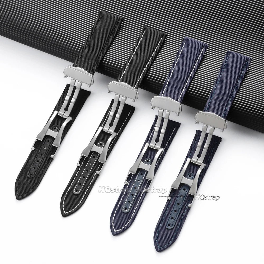 CowLost | bracelets-product_id-20mm-22mm-nylon-canvas-watchband-for-omega-seamaster-300-men-with-deployant-clasp |4