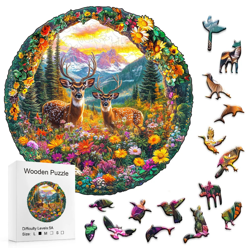 CowLost | product_id-forest-deer-3d-wooden-puzzle-relaxation-family-game-gift |3