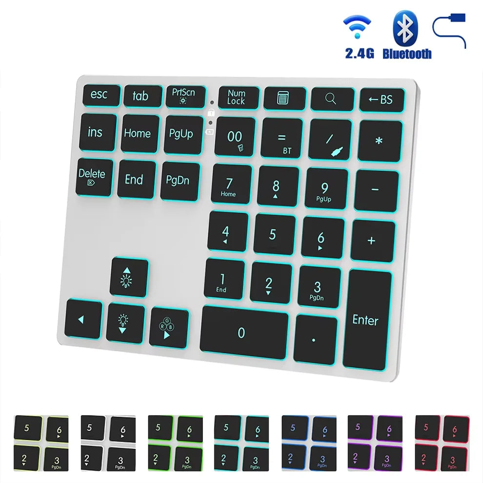CowLost | product_id-joma-tri-mode-35-key-aluminum-numpad-with-7-color-led-backlight-bt5-0-2-4g-wireless-usb-rechargeable |9