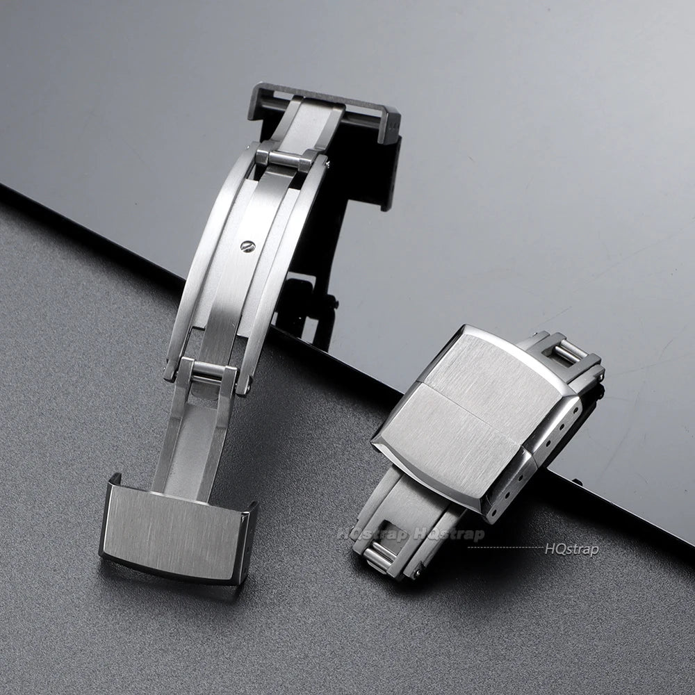 CowLost | product_id-stainless-steel-double-click-butterfly-buckle-16mm-20mm-for-rubber-watch-strap-replacement |10