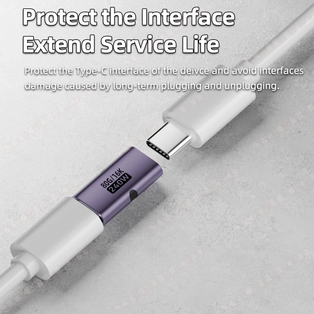 CowLost | video-product_id-pd240w-usb-c-female-to-female-otg-adapter-240w-pd3-1-fast-charging-80gbps-data-16k-60hz-video-support |8