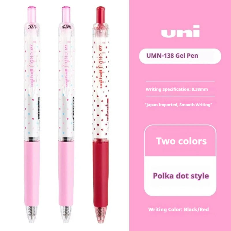 CowLost | product_id-uni-ball-signo-umn-138s-limited-polka-dot-gel-pen-0-38mm-retractable-fine-point-assorted-colors |25