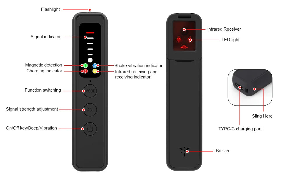 CowLost | product_id-c18-multi-function-anti-bug-detector-audio-spy-camera-gsm-gps-rf-signal-locator-tracker |11