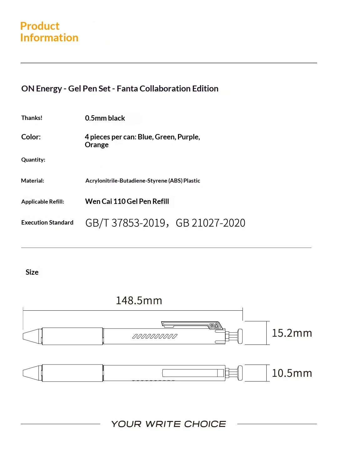 CowLost | product_id-kaco-sprite-fanta-coca-cola-gel-pen-set-0-5mm-fine-point-large-capacity-smudge-free-ink |33