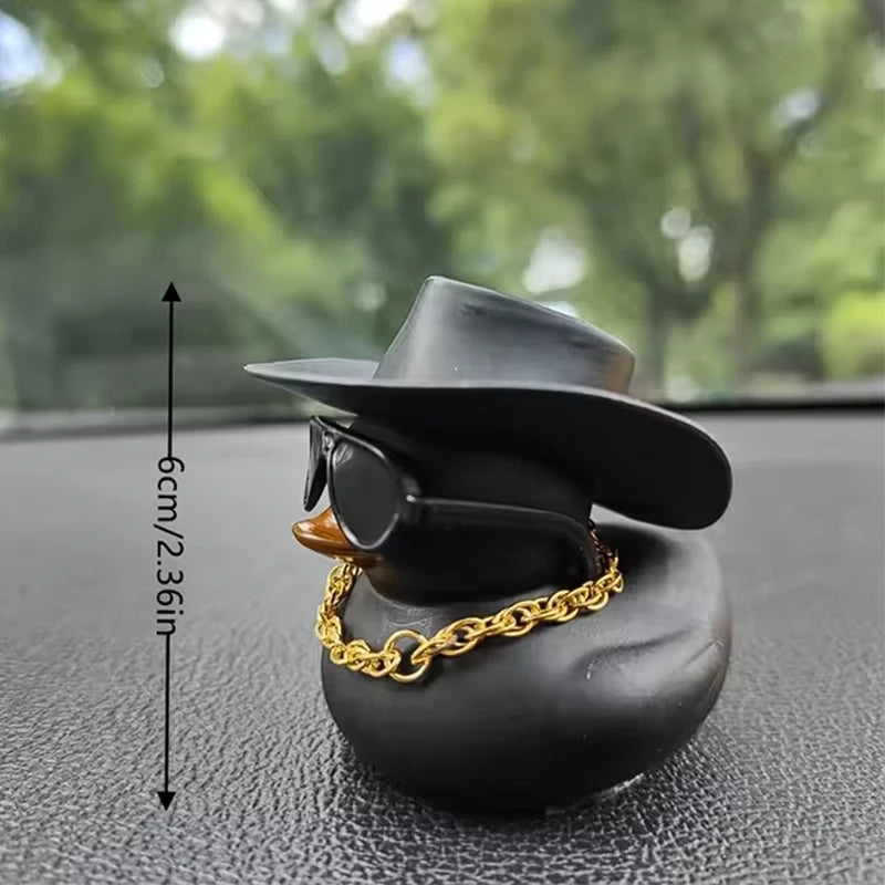 CowLost | product_id-black-duck-cowboy-hat-car-decoration-set |2
