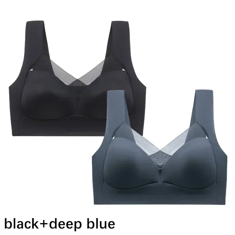 CowLost | product_id-fallsweet-plus-size-wireless-push-up-lace-bra-seamless-comfort |10