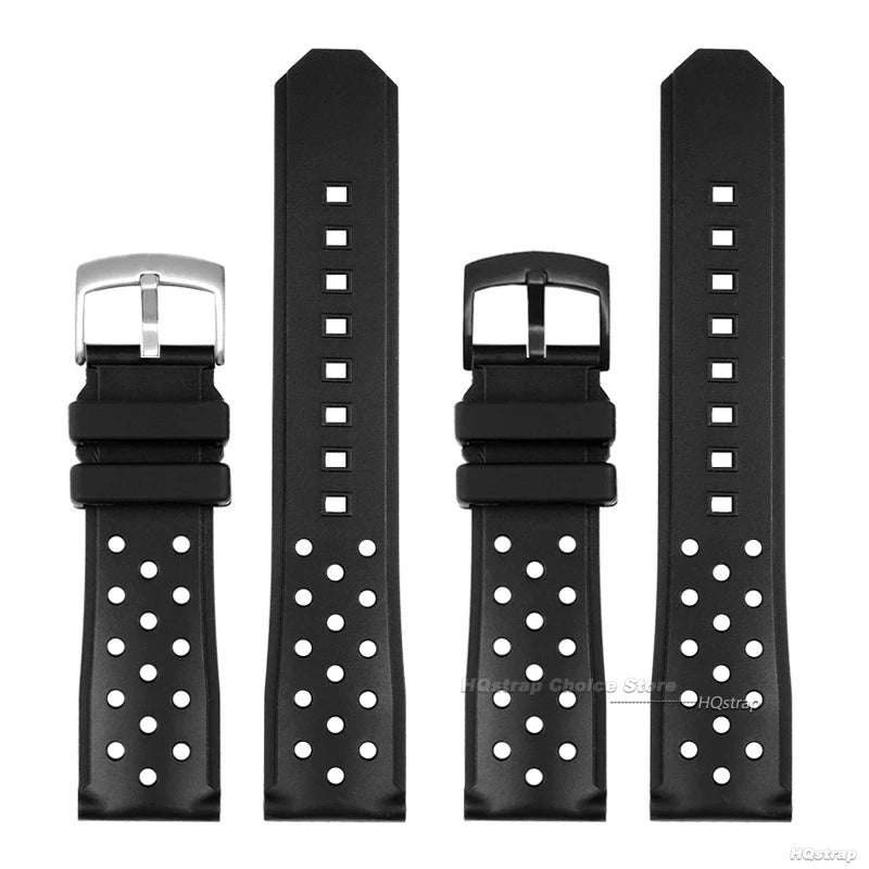 CowLost | black-silicone-wristband-for-tag-heuer-for-racing-f1-waz2113-waterproof-bracelet-22mm-diving-watchband-breathable-replacement |16