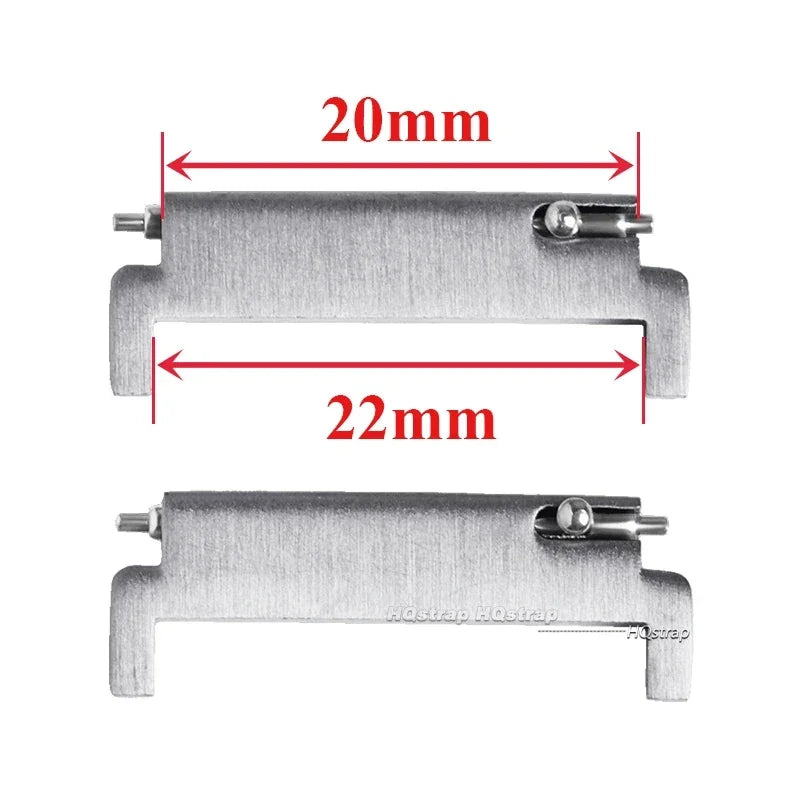 CowLost | product_id-2pcs-stainless-steel-quick-release-watch-strap-adapters-18mm-22mm |17