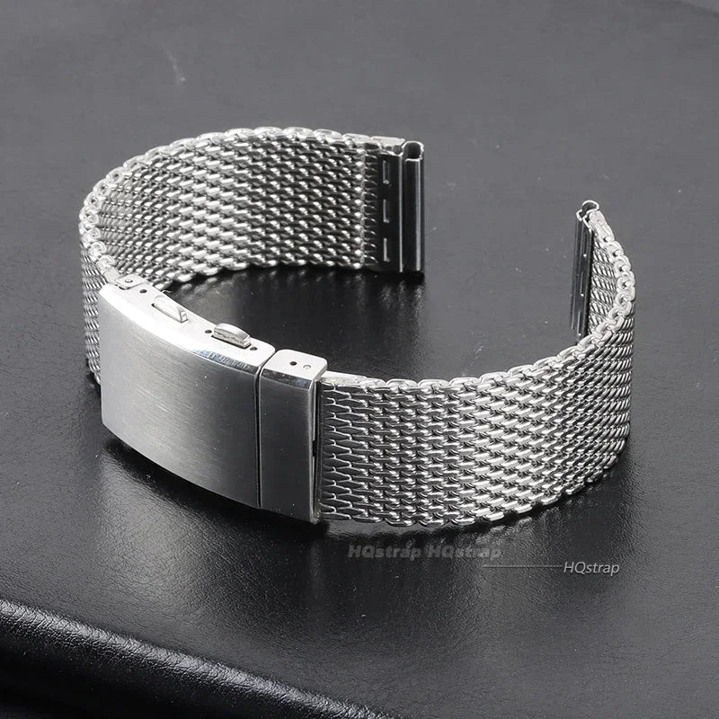 CowLost | 18mm-20mm-22mm-milanese-mesh-bracelet-for-big-wrist-extended-length-band-folding-buckle-men-luxury-stainless-steel-wristband |5