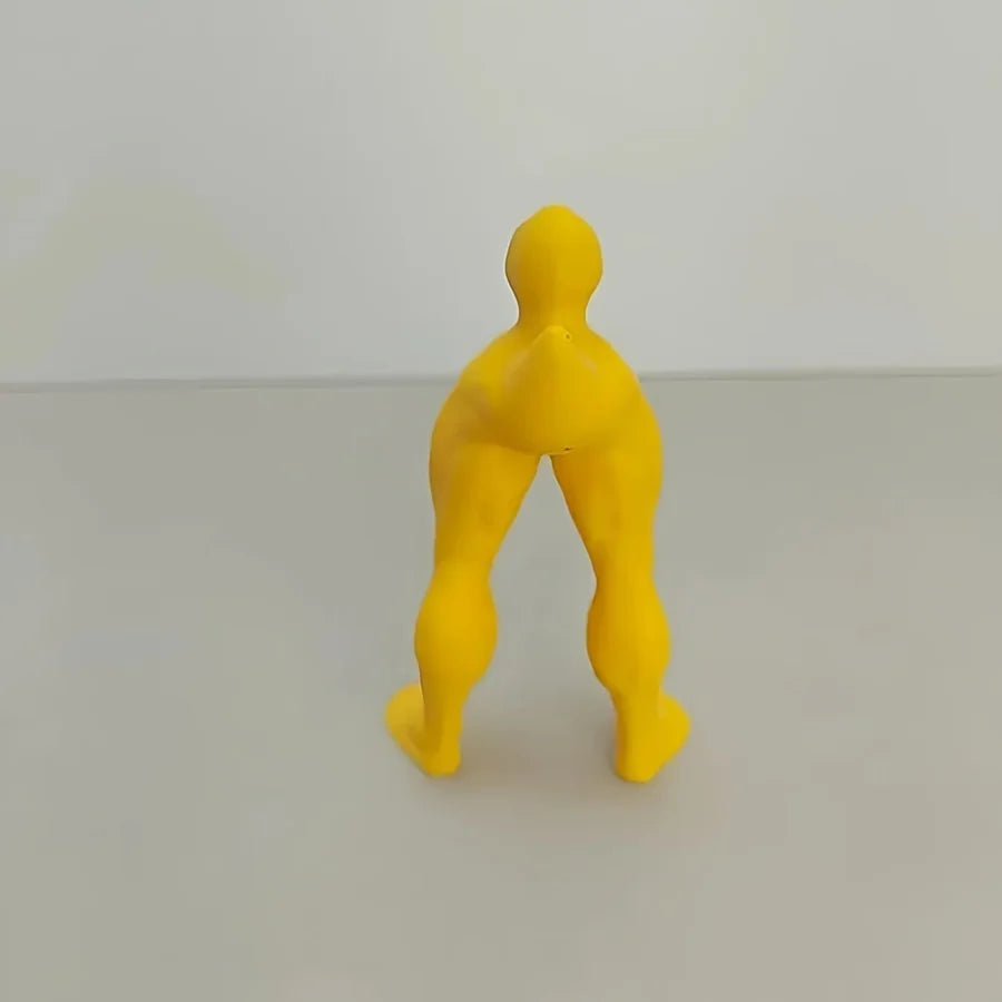 CowLost | product_id-yellow-duck-muscle-leg-ornament-s-size-funny-home-car-decor-gift |5