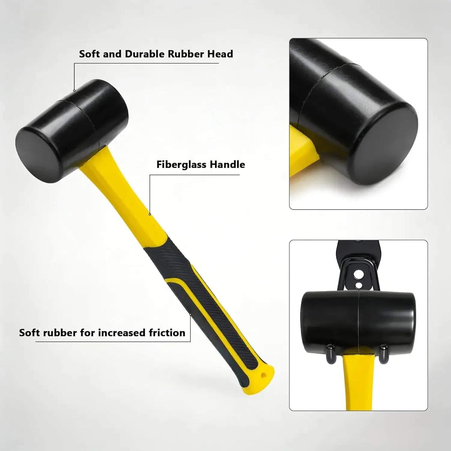 CowLost | product_id-soft-rubber-mallet-hammer-with-comfort-grip-for-flooring-tile-furniture |3