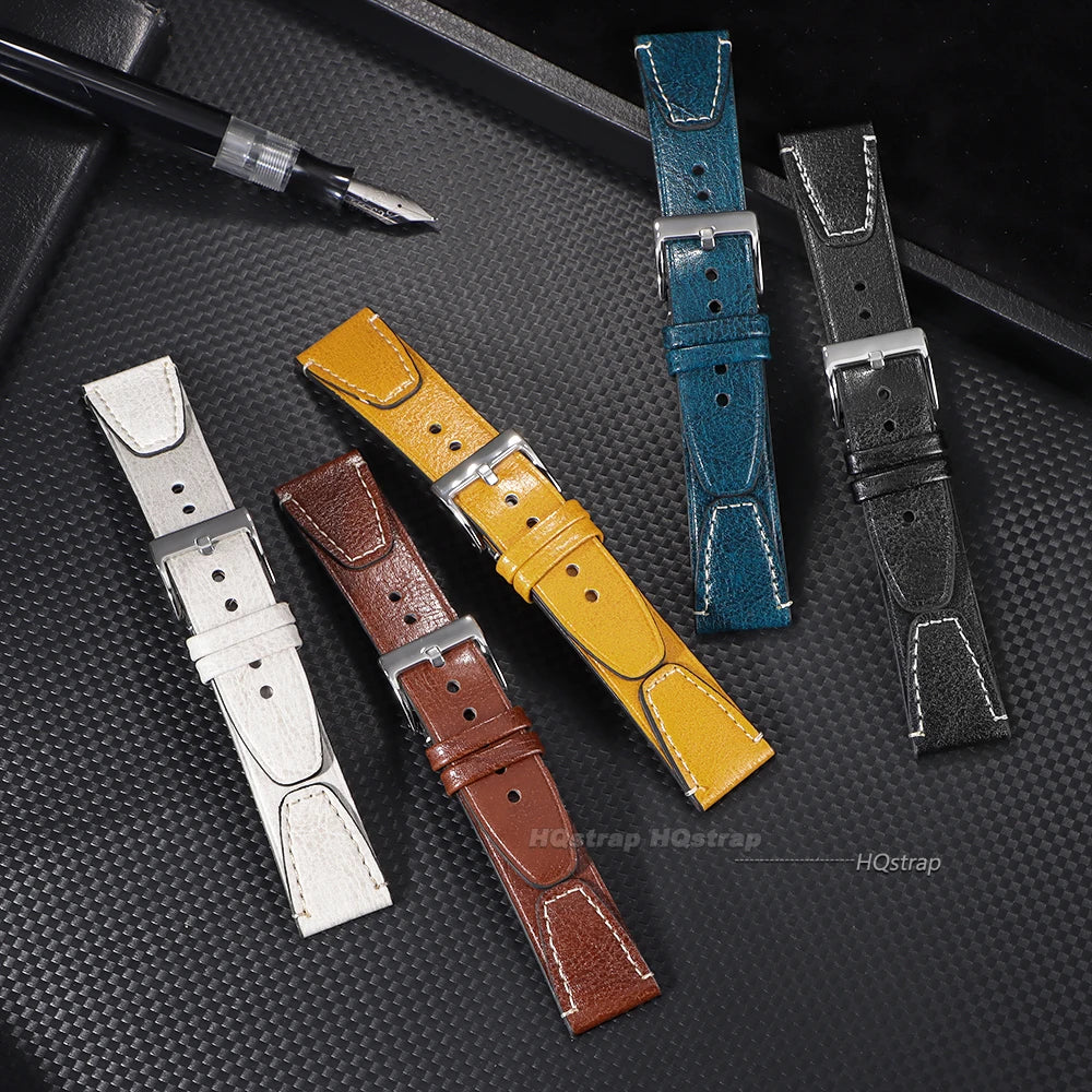 CowLost | product_id-vintage-oil-wax-cowhide-leather-watch-band-20mm-22mm-brown-stitching-for-seiko-samsung-universal |4
