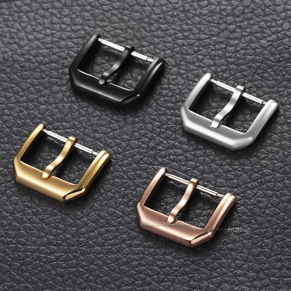 CowLost | product_id-stainless-steel-watch-buckles-16mm-20mm-brushed-matte-clasp-silver-black-gold |2