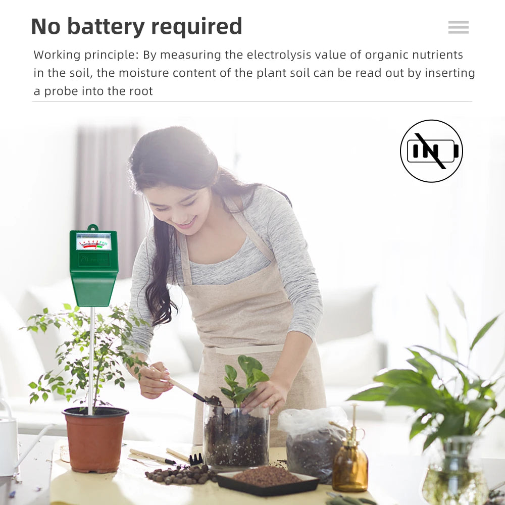 Digital Soil PH Meter Tester with Probe for Garden Plant Soil Acidity Test
